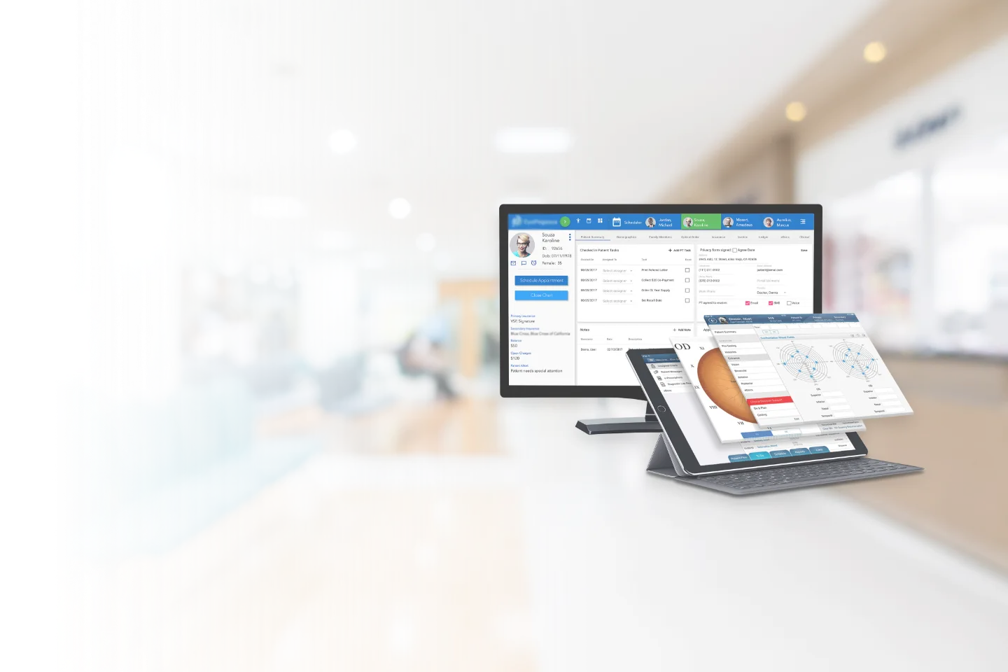 Developed A Custom EHR Solution<br> And Deployed It On Cloud As A SaaS<br> Platform For Optometry Care Providers
